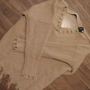 Distressed sweater